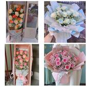 上海市静安区南京西路静安寺同城鲜花店情人节玫瑰花束礼盒送女友