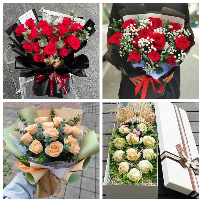 送鹰潭市月湖区余江县贵溪市同城鲜花店11朵19红玫瑰七夕节送老婆