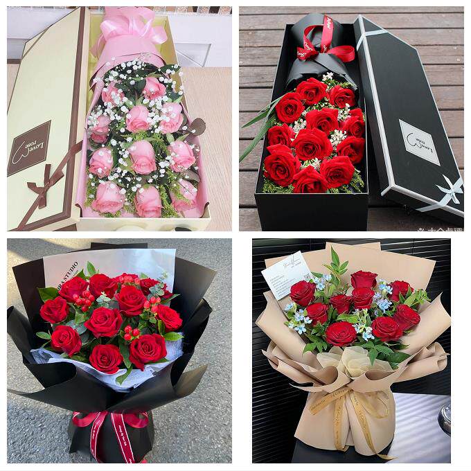 济宁市任城兖州区微山鱼台县同城鲜花店情人节送老婆玫瑰表白女友