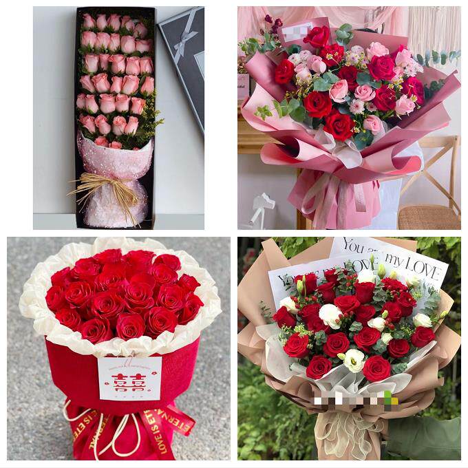 海南海口市秀英龙华琼山美兰区同城鲜花店订情人节玫瑰送女友老婆