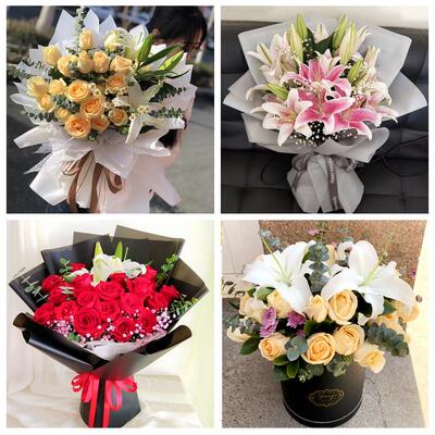 平凉市崇信华亭县庄浪静宁县同城鲜花店订玫瑰百合送女友老婆生日