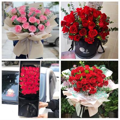 鹤岗市向阳工农区南山兴安区同城鲜花店订520玫瑰表白女友送老婆