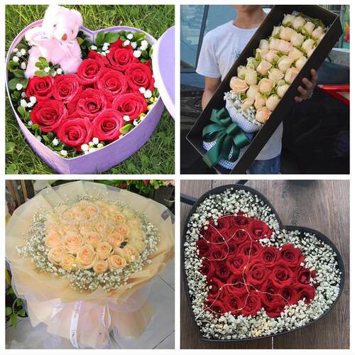 河北省沧州市献县孟村县泊头市鲜花店同城配送女朋友情人节红玫瑰