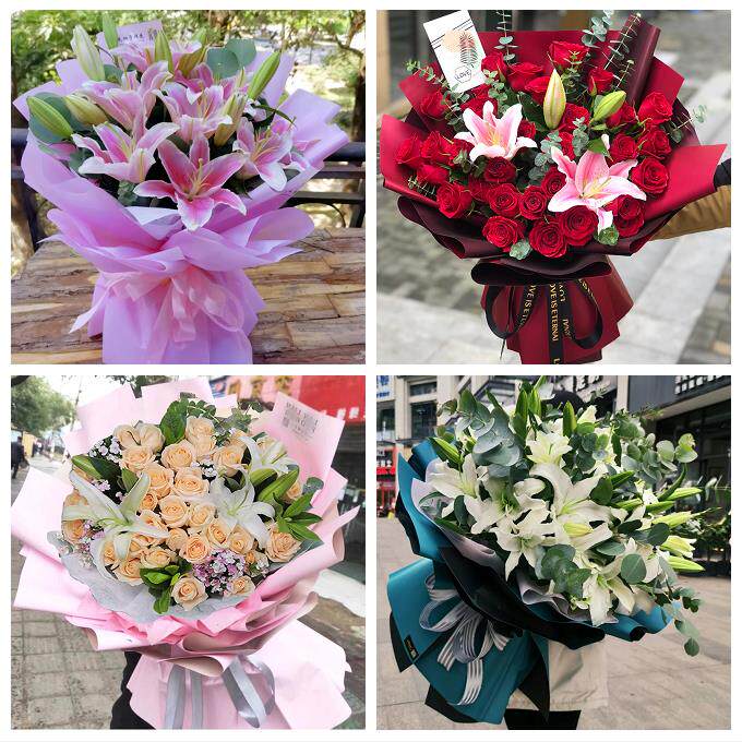 上海市奉贤区金汇四团青村镇同城鲜花店订玫瑰百合送女友老婆生日