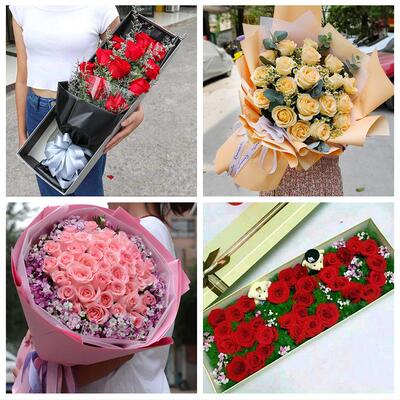 玫瑰花束表白女友老婆生日牡丹江市宁安市穆棱市东宁市同城鲜花店