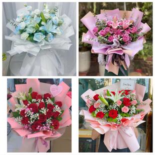 北京大兴区亦庄黄村旧宫瀛海同城鲜花店订玫瑰百合送女友老婆生日