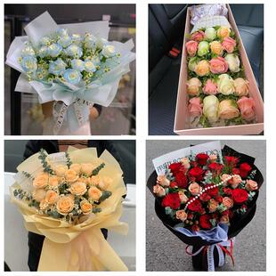 山东德州市德城区陵城区宁津县同城鲜花店送11朵33枝玫瑰表白女友