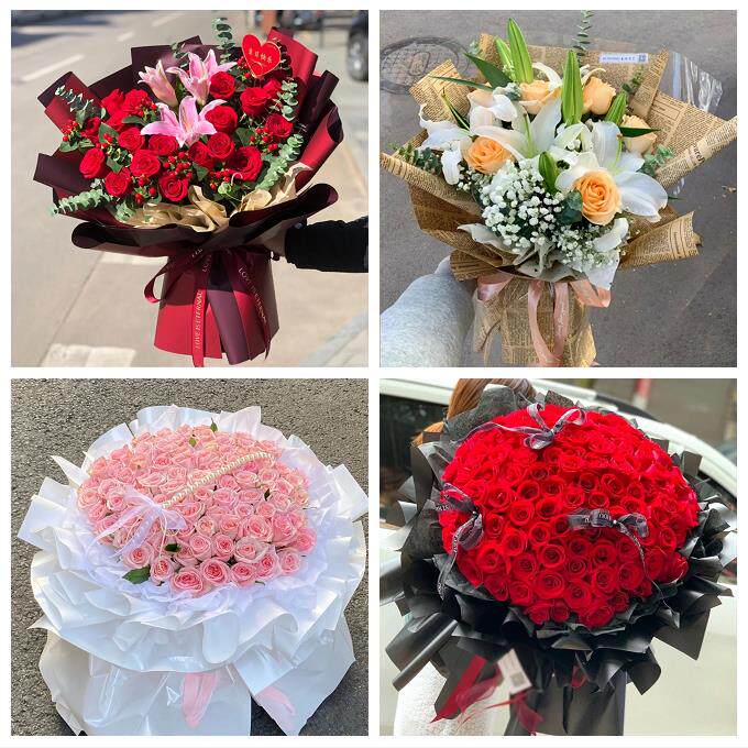 广东东莞市长安虎门厚街沙田镇同城鲜花店送11朵33枝玫瑰表白女友