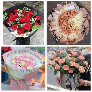 河南南阳市方城西峡镇平内乡县鲜花店同城配送女朋友情人节红玫瑰