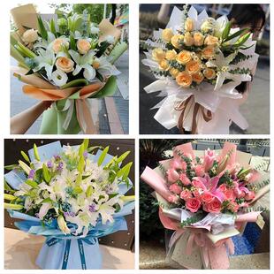 送大兴安岭加格达奇区塔河县同城鲜花店订玫瑰百合送女友老婆生日