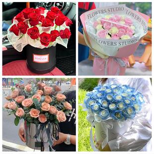 庆阳市西峰区庆城县华池县环县鲜花店同城配送女朋友情人节红玫瑰