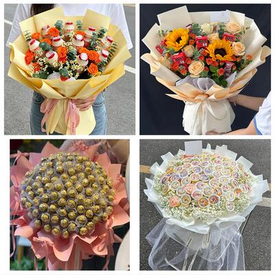 贺州八步平桂区昭平钟山富川同城鲜花店61儿童节鲜花零食饮料花束