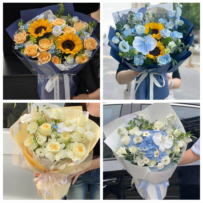 向日葵玫瑰混搭花束送朋友吉林昌邑龙潭船营丰满区永吉同城鲜花店