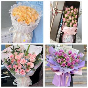 黔西南州兴义市兴仁县普安县同城鲜花店情人节玫瑰花束礼盒送女友