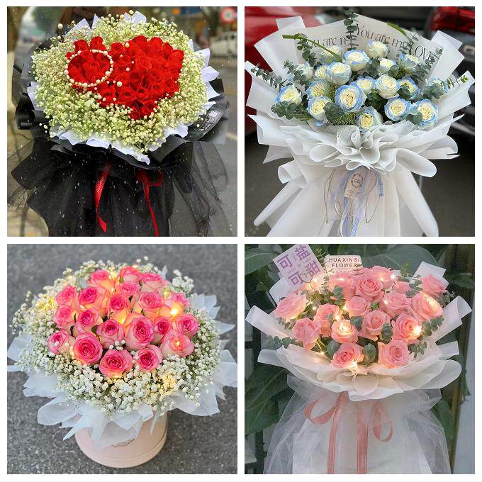 连云港市东海县灌云县灌南县同城鲜花店送女朋友520玫瑰花束礼盒