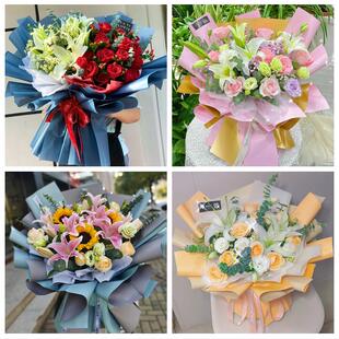湖州吴兴南浔区德清长兴安吉同城鲜花店订玫瑰百合送女友老婆生日