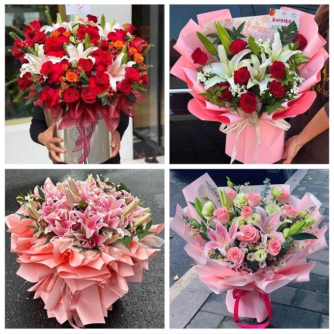 陕西宝鸡市千阳麟游太白县凤县同城鲜花店送玫瑰百合花束老婆生日