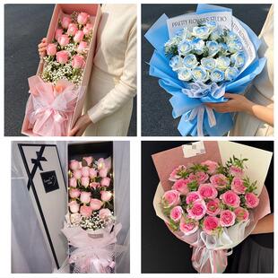 北京市怀柔区泉河龙山怀柔地区同城鲜花店七夕玫瑰花束送女友老婆