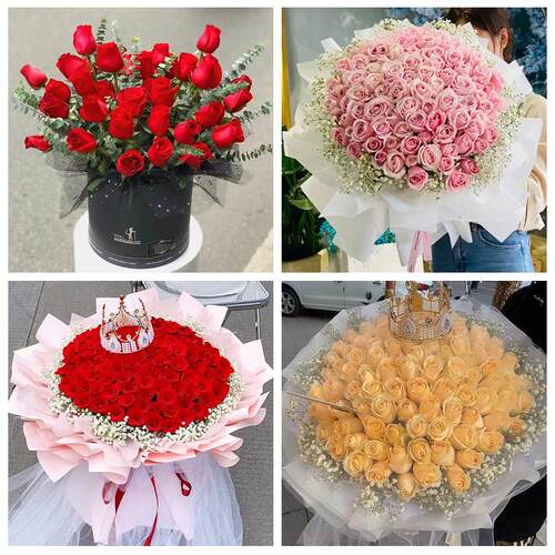 山东淄博市淄川张店博山临淄区同城鲜花店纪念日送玫瑰花女友生日