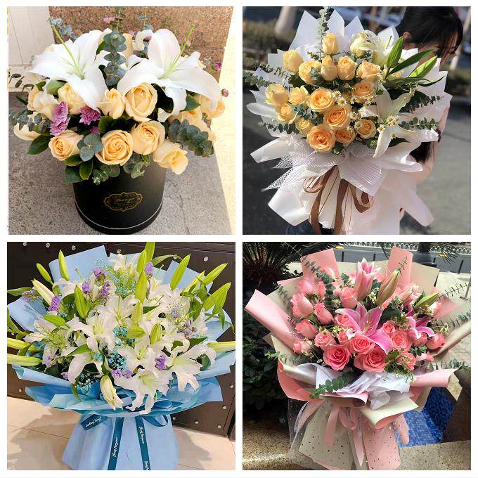 西安市蓝田周至县户县高陵区同城鲜花店订玫瑰百合送女友老婆生日