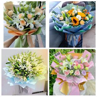 送上海市徐汇区徐家汇凌云街同城鲜花店订玫瑰百合送女友老婆生日
