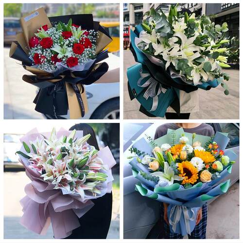 承德市双桥双滦鹰手营子矿区同城鲜花店订玫瑰百合送女友老婆生日