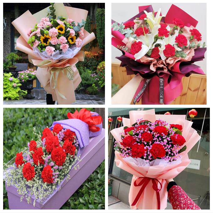 送无锡市新吴区江阴市宜兴市同城鲜花店38女王节康乃馨送妈妈婆婆