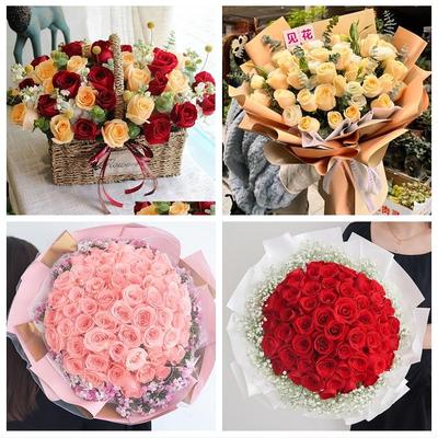 重庆市涪陵区马鞍江北江东街同城鲜花店脱单表白玫瑰花束送女朋友