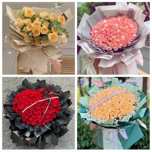 霍尔果斯伊宁市奎屯市塔城市同城鲜花店情人节送老婆玫瑰表白女友