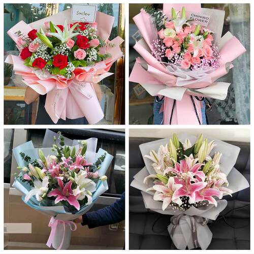 送宜昌市猇亭区夷陵区远安县同城鲜花店订玫瑰百合送女友老婆生日