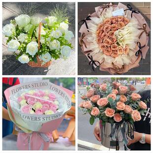 广西省贺州市钟山县富川县附近鲜花店同城配送女朋友情人节红玫瑰