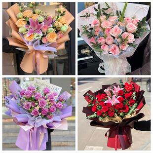 抚州市临川区南城黎川南丰县同城鲜花店情人节玫瑰花束礼盒送女友