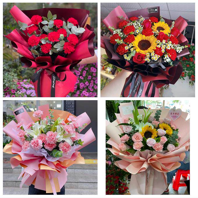锦州市黑山县义县凌海北镇市同城鲜花店38节康乃馨百合花束送长辈