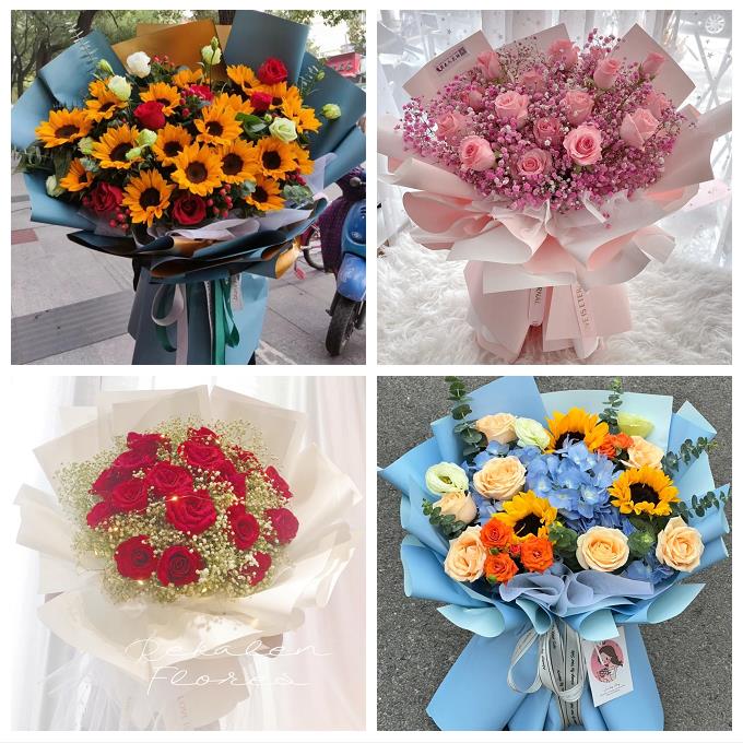 北京石景山区广宁五里坨鲁谷同城鲜花店向日葵花束送男士领导生日