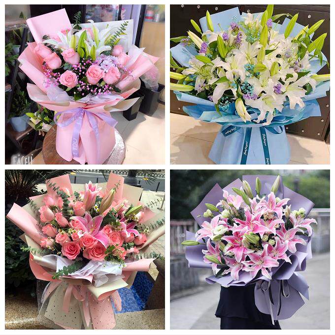 上饶市鄱阳万年婺源县德兴市同城鲜花店订玫瑰百合送女友老婆生日