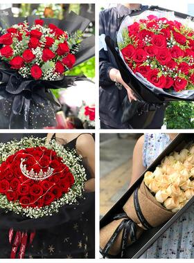 玫瑰花束表白女友老婆生日忻州市忻府区定襄五台县代县同城鲜花店