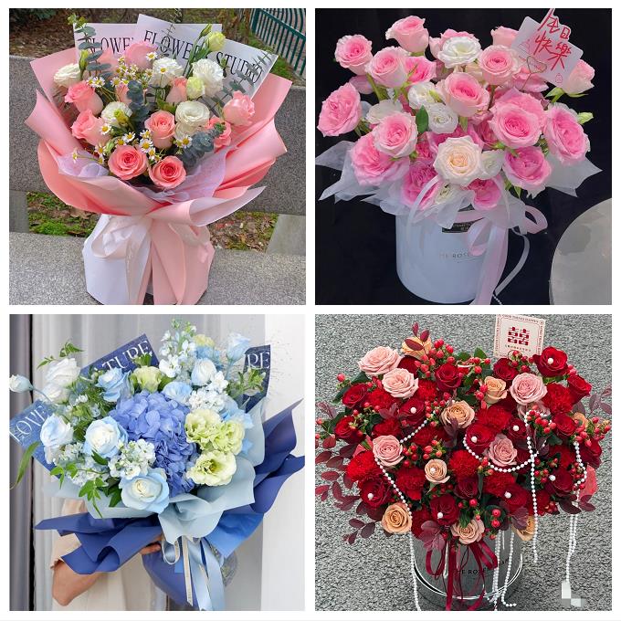 北京海淀区马连洼田村路上地同城鲜花店玫瑰混搭花束配送领导女友