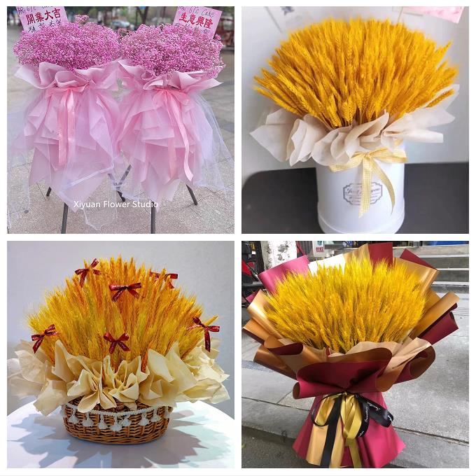 大麦开业花篮送公司乔迁云南省丽江市华坪县宁蒗县附近同城鲜花店