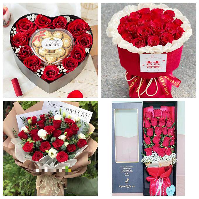 北京石景山区金顶街广宁五里坨同城鲜花店订情人节玫瑰送女友老婆