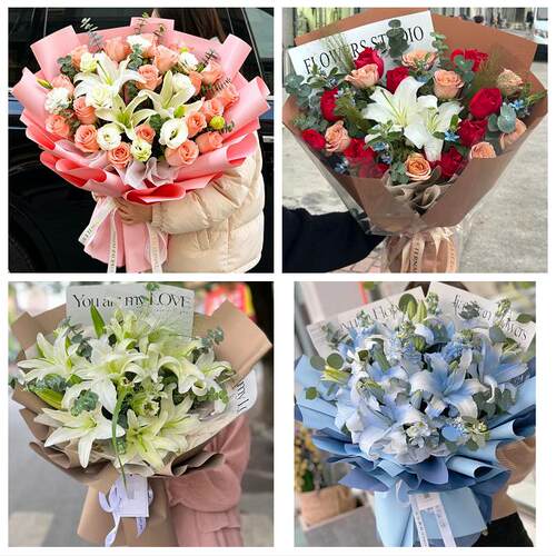 深圳罗湖区黄贝东门南湖桂园同城鲜花店玫瑰百合花束送老婆女朋友