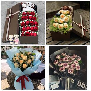 湖南娄底市娄星区双峰县新化县同城鲜花店送11朵33枝玫瑰表白女友