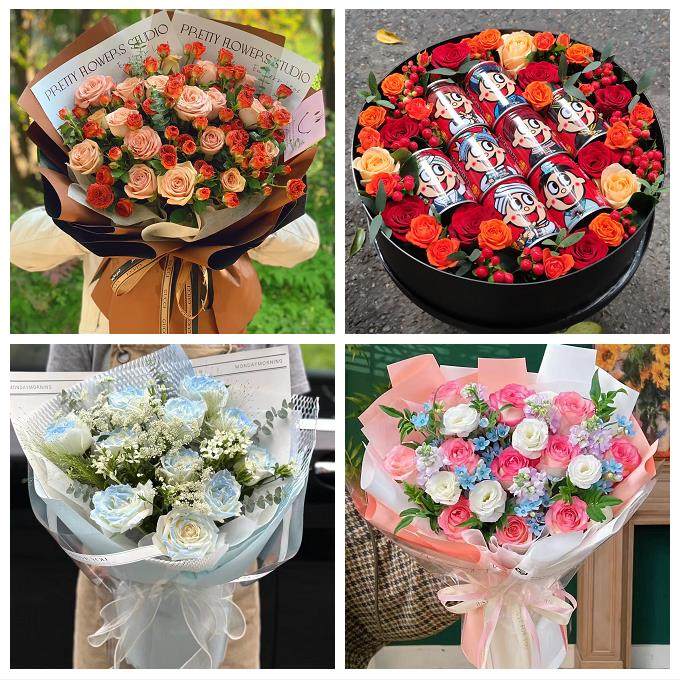 江苏徐州市鼓楼云区龙区贾汪区同城鲜花店圣诞平安夜玫瑰花束礼盒