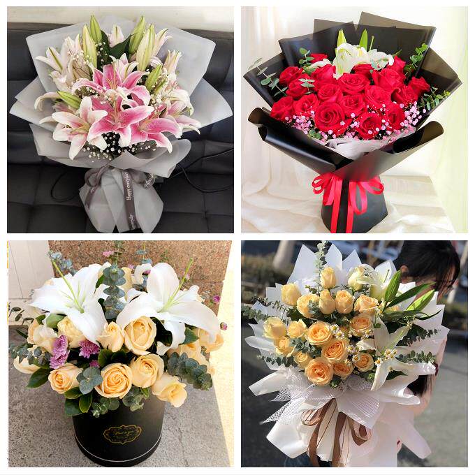 送四川省内江市资中县隆昌县同城鲜花店订玫瑰百合送女友老婆生日
