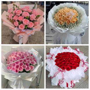 南宁市马山上林县宾阳县横县同城鲜花店情人节送老婆玫瑰表白女友