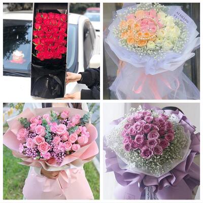 肇庆市端州鼎湖区广宁怀集县同城鲜花店订520玫瑰表白女友送老婆
