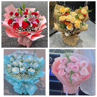 天津河西区挂甲寺马场越秀路同城鲜花店情人节送老婆玫瑰表白女友