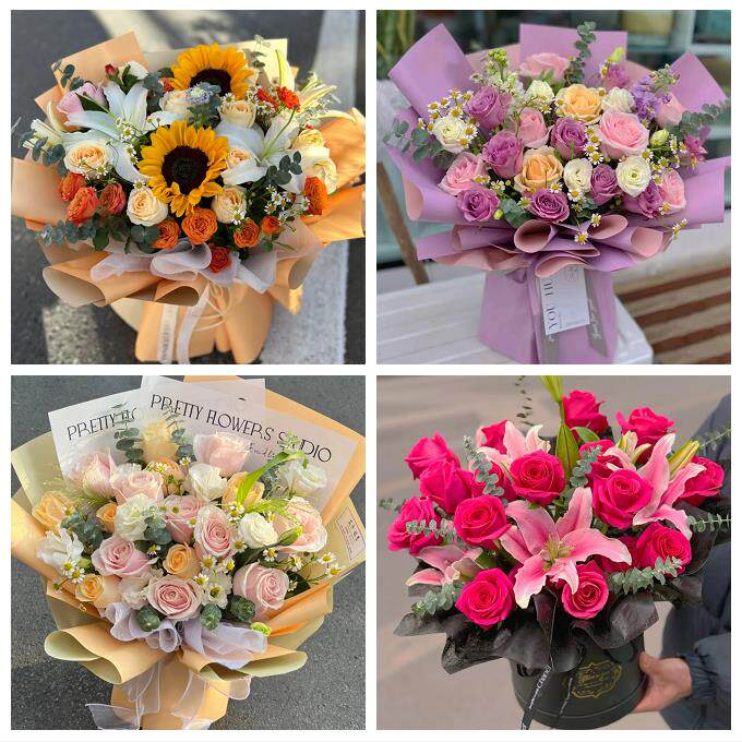 桂林市龙胜资源平乐荔浦恭城同城鲜花店玫瑰向日葵绣球送朋友生日