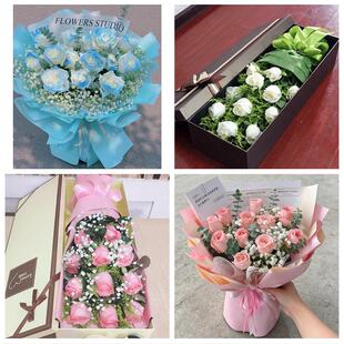 送上海市闵行区江川路古美路同城鲜花店情人节送老婆玫瑰表白女友