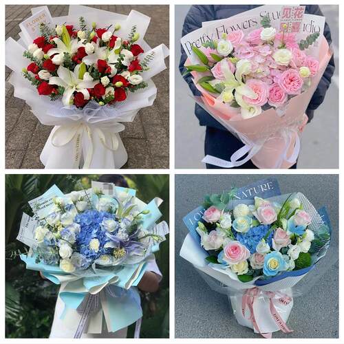 送白山市浑江区江源区抚松县同城鲜花店玫瑰向日葵绣球送朋友生日