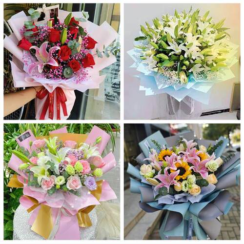 天津滨海新区宁河静海蓟州区同城鲜花店订玫瑰百合送女友老婆生日